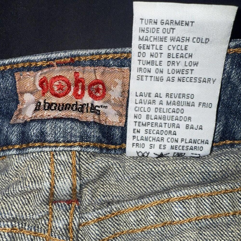 Vintage Y2K Nobo No Boundaries Denim Cowgirl Equestrian Embroidered Mini Skirt 5 - Picture 14 of 15